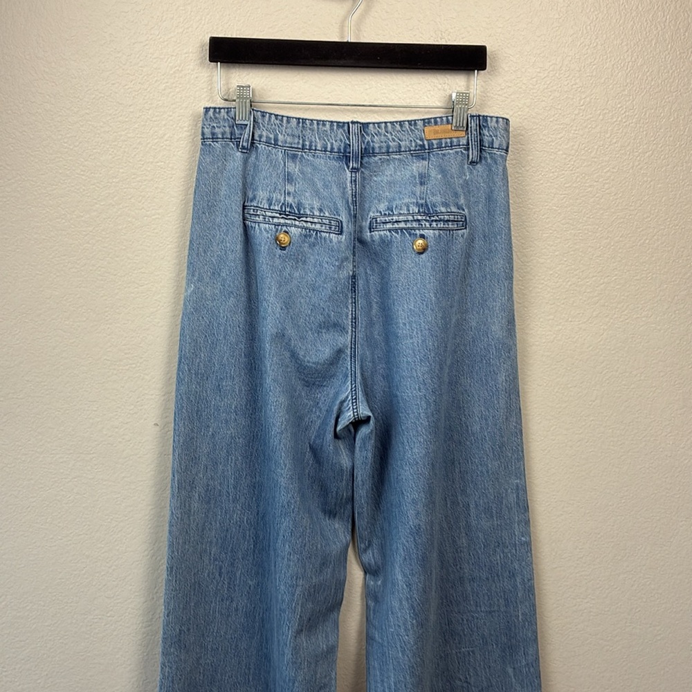 Blank NYC Light Blue Wide Leg Flare Jeans - Picture 6 of 10